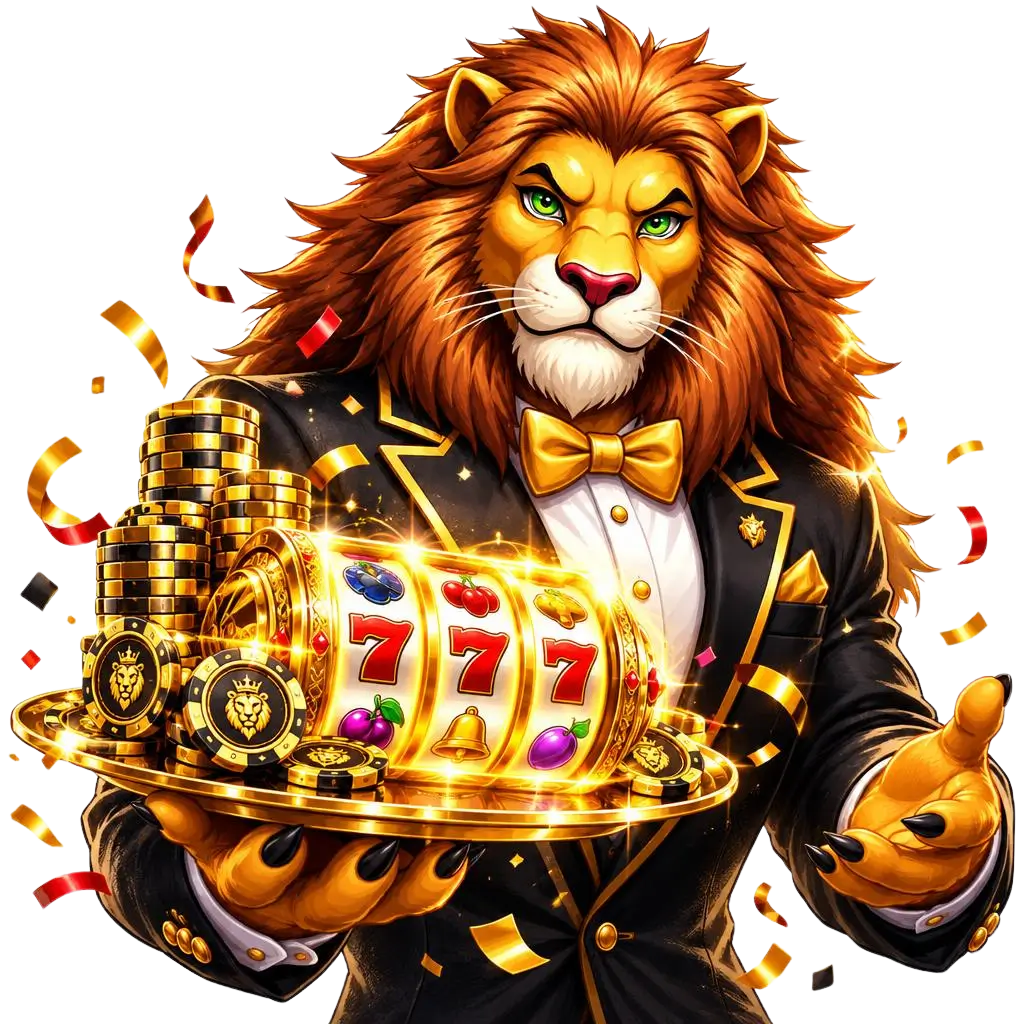 Lion hero presenting the fourth-deposit welcome offer